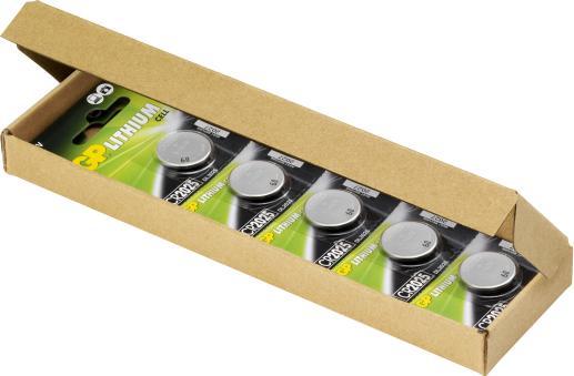 Actual product image GP Batteries Lithium CR2025, Rechargeable battery, CR2025, Lithium Manganese Dioxide (LiMnO2), 3 V (10 pcs., CR2025)