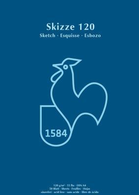 Actual product image Hahnemühle Drawing pad dark blue envelope (A4, Plain)