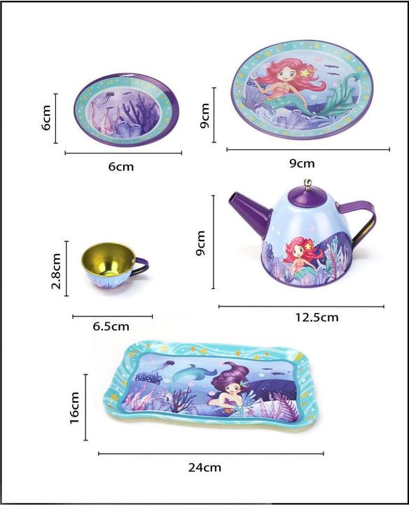 Actual product image Lobbes Mermaid -Teeservice im Picknickkoffer