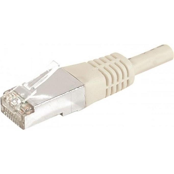 Exertis Connect Patchkabel F/UTP, CAT.6a, grau, 20,0 m Für 10 Gigabit/s, mit besonders schmalem Knickschutz (F/UTP, CAT6...
