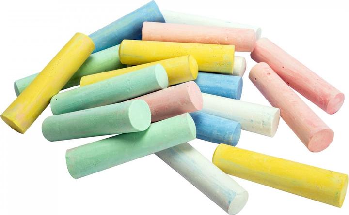 Produktbild Simba 20 Strassenmalkreiden (Blau, Rot, Gelb, Grün und Weiss, 20 x)