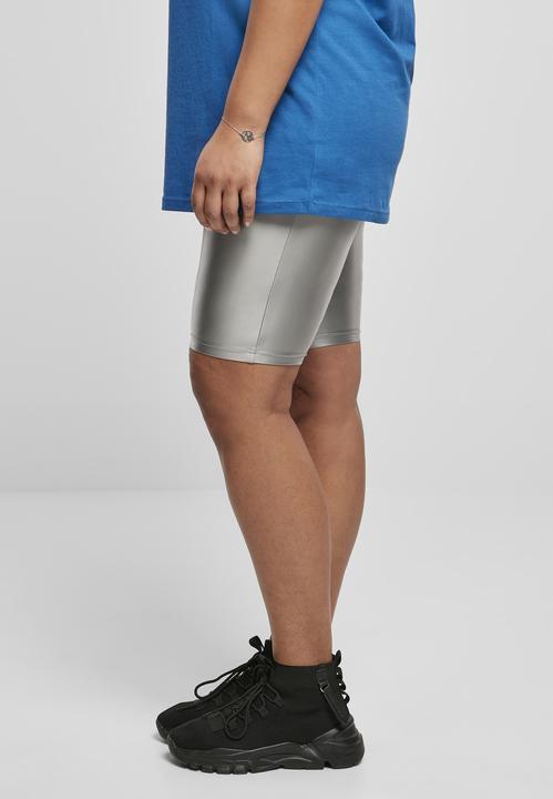 Actual product image Urban Classics Ladies Highwaist Shiny Metallic Cycle Shorts (5XL)