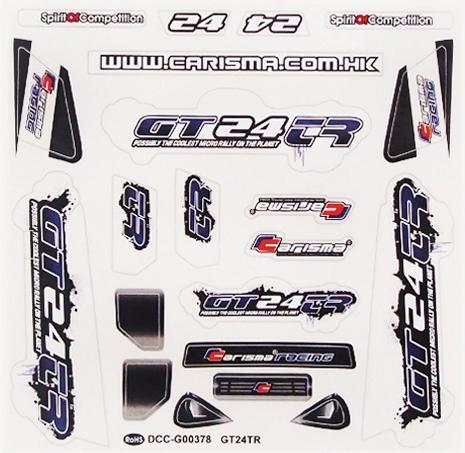 Actual product image Carisma Gt24tr Decal Sheet