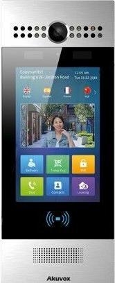 Akuvox Video-TFE R29C-L Hoofdbehuizing, LTE, gezichtsherkenning, Android, zilver