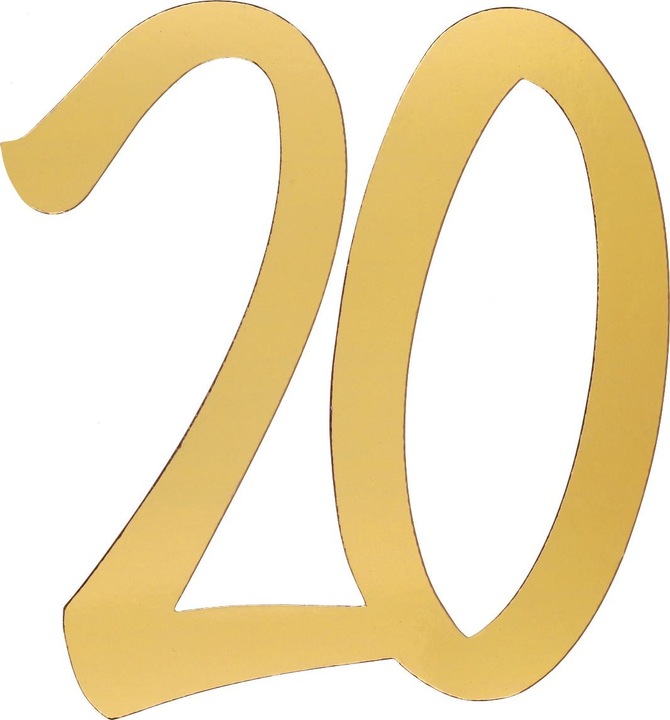 Produktbild Santex Riesen-Konfetti '20' - Gold (4 Stck.)