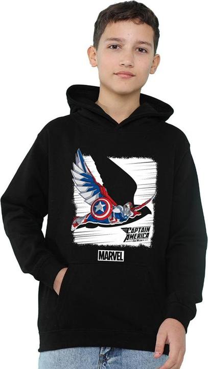 Produktbild Captain America Kapuzenpullover Zum Überziehen meliert (128)
