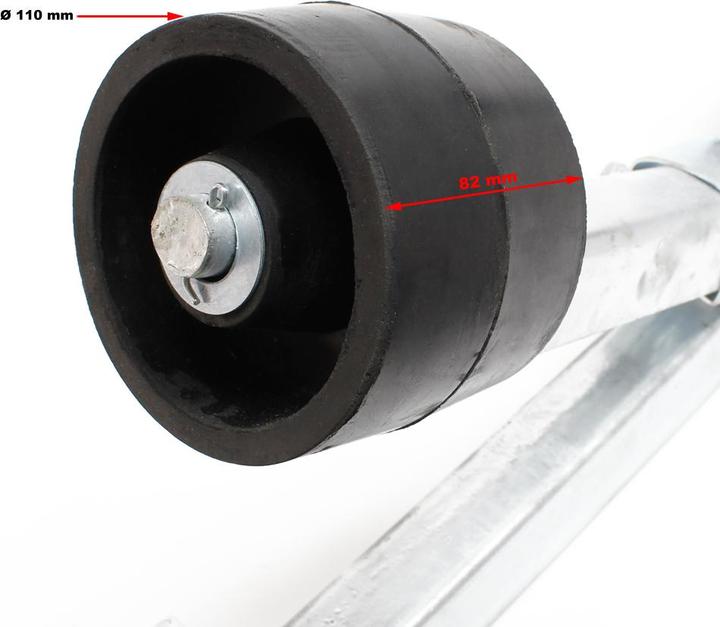 Produktbild Wiltec Kleine Pendelrolle Boot 111cm Sliphilfe Kielrolle Zentrierhilfe Kielrolle