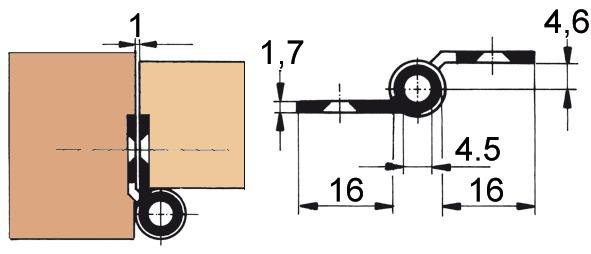 Actual product image FS Furniture tapes, roller diameter 8 mm (Punched strip, 1 pcs.)