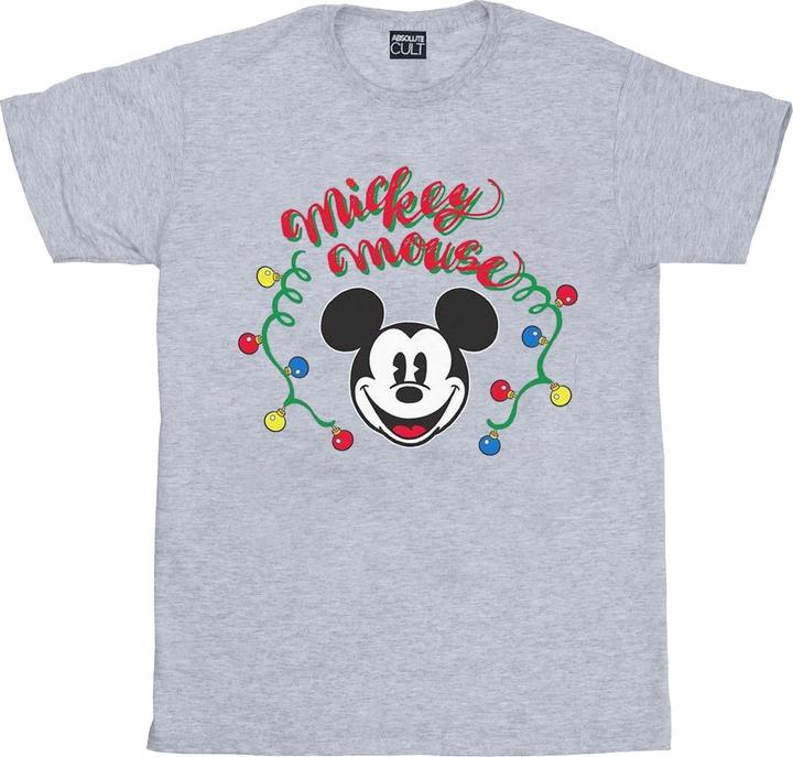 Image du produit Disney - T-shirt MICKEY MOUSE CHRISTMAS LIGHT BULBS - Femme (S)