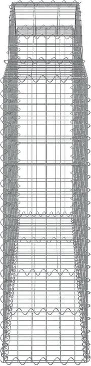 Image du produit VidaXL Gabionen mit Hochbogen 30Stk. 200x30x100/120cm Verzinktes Eisen