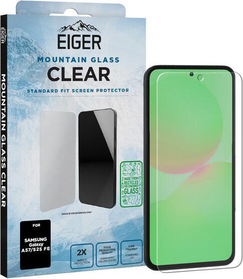 Eiger Schutzglas 2,5D A57/S25 FE (1 pcs., Samsung Galaxy A57, Samsung Galaxy S25 FE)