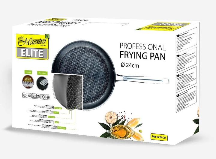 Actual product image Maestro Frying pan professional MR-1224-24 24 cm (Aluminium, Steel, 24 x 5.50 cm)