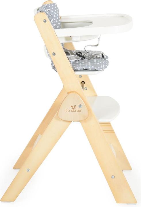 Actual product image Cangaroo Kinderhochstuhl Caramel Holz (Stair high chair)