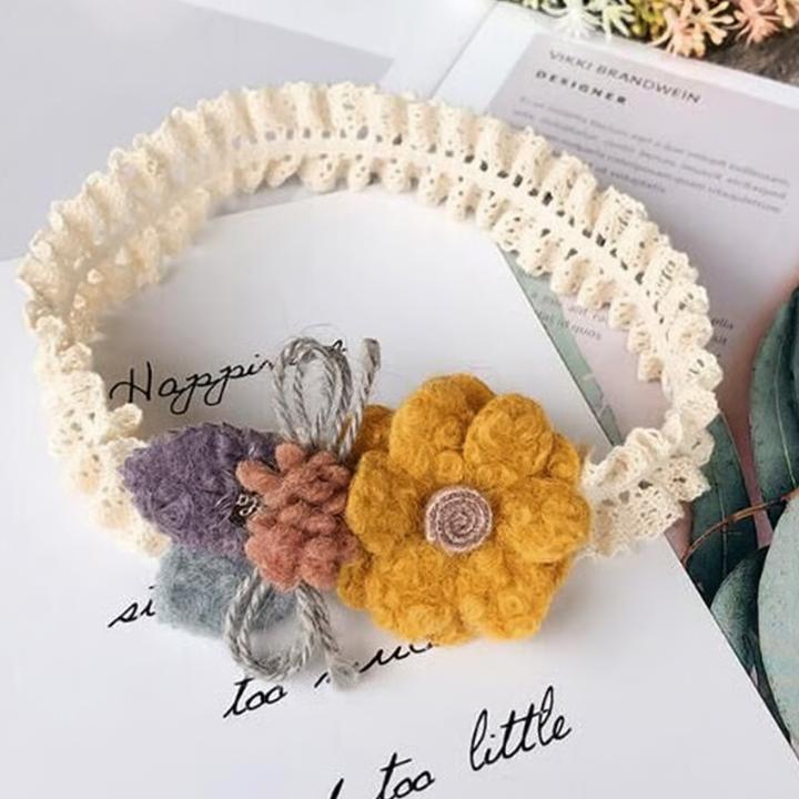 Produktbild Avizar Spitzen Haarband mit Stoffblumen Nellie