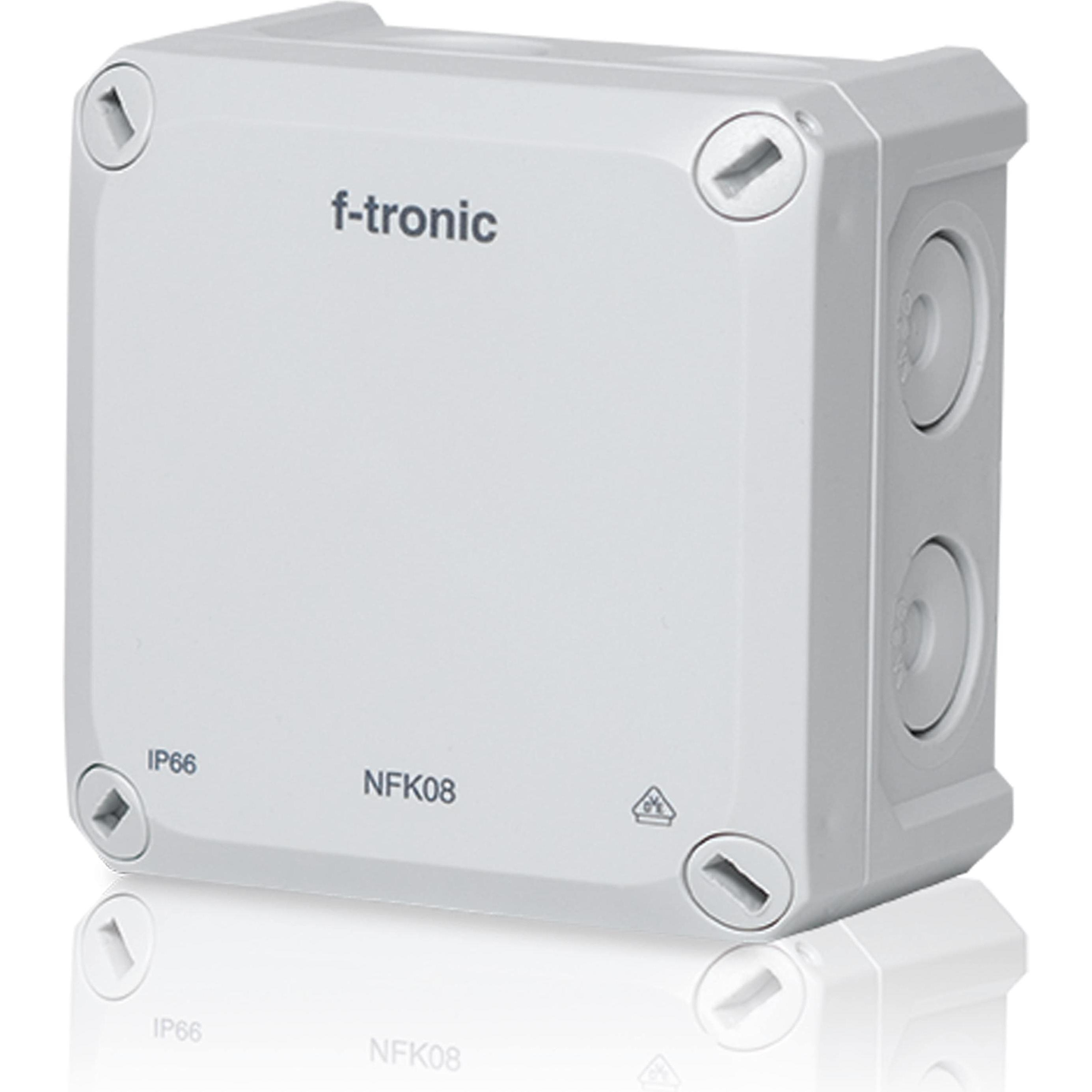 F-Tronic, Abzweigdose, 7340190 NEPTUN Abzweigdose Aufputz IP66 Abzweigkasten 85mm grau