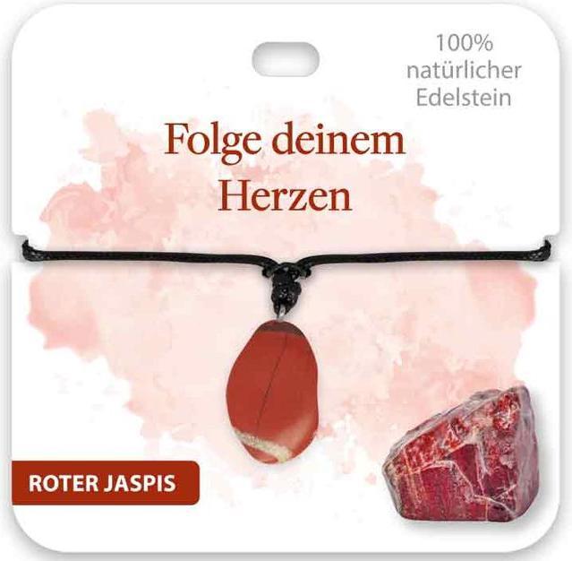 Produktbild BB Klostermannn Kette Roter Jaspis Folge deinem Herzen