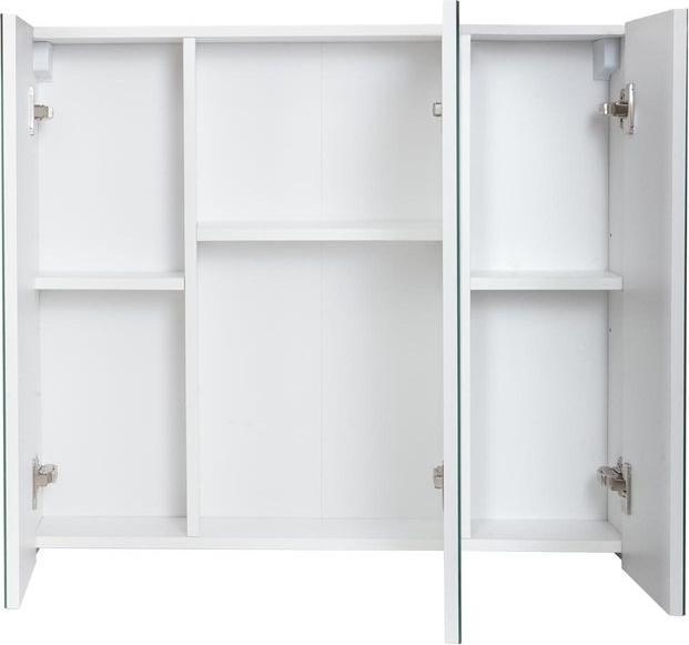 Image du produit Mendler Armoire de toilette HWC-B19b, brillant 70x80x16cm, blanc (70 x 60 x 16 cm)