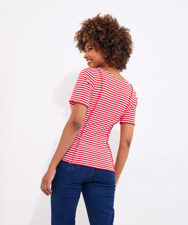 Produktbild Joe Browns Exposed Seam Striped Scoop Neck Tee (44)