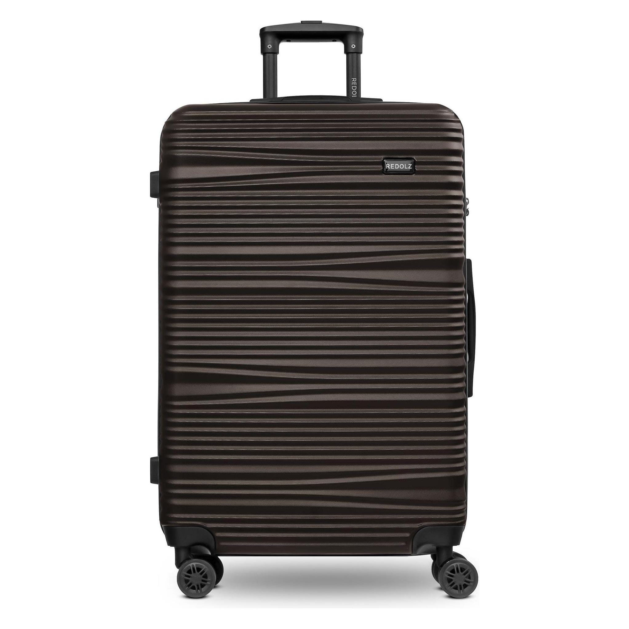 Redolz, Koffer, Essentials 16 Large 4 Rollen Trolley 77 Cm, Braun, (96 l)