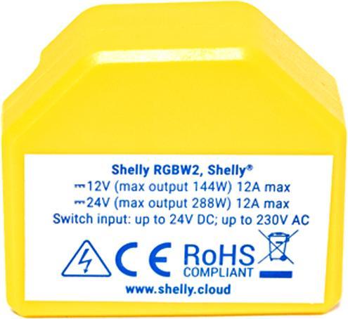 Actual product image Shelly RGBW2 (Dimming actuator)
