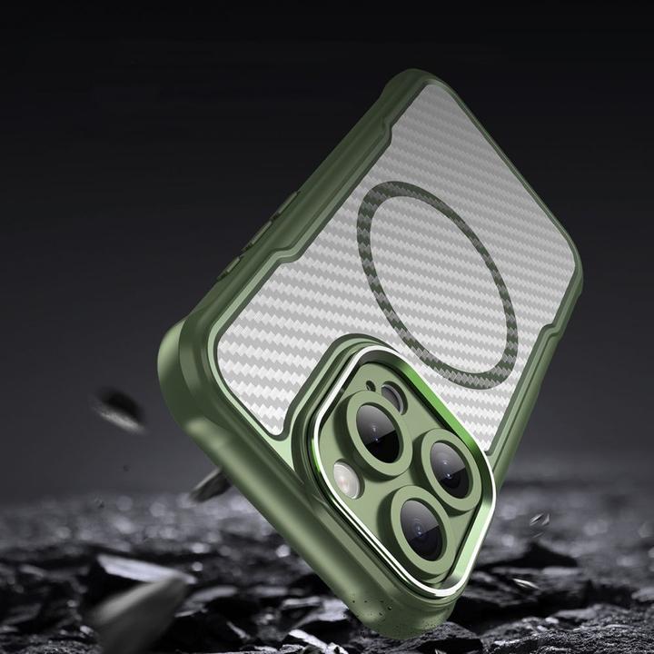 Immagine prodotto Hurtel Custodia in silicone MagSafe Leading Series per iPhone 16 Pro Max - Verde (Apple iPhone 16 Pro Max)