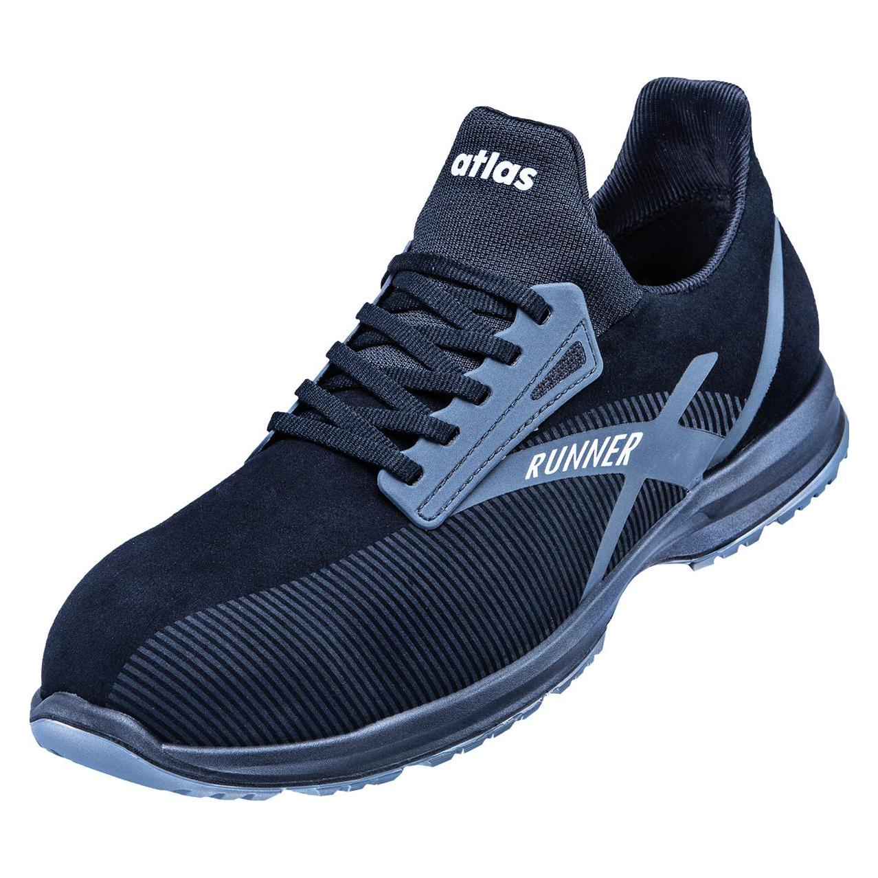 Atlas, Werkschoenen, Lage Veiligheidsschoen S3 Esd Runner 95, Zwart, Maat 47 (S3, 47)