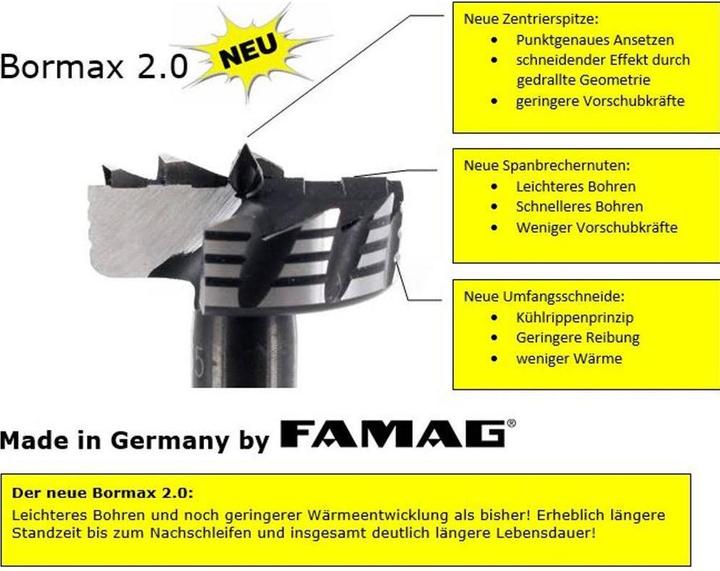 Produktbild Famag Forstnerb. Satz 15-50 (15 mm, 20 mm, 25 mm, 30 mm, 35 mm, 40 mm, 45 mm, 50 mm)