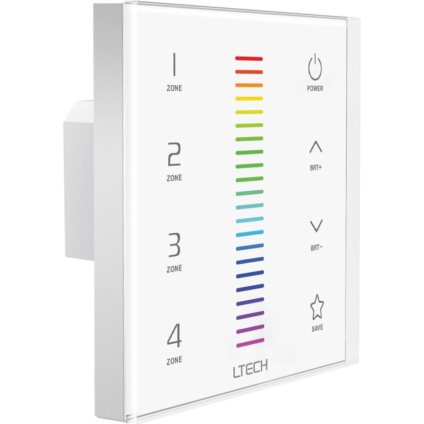 Thumbnail - Ltech, Zubehör Beleuchtung, Mehrzonen-System - Rgb-Led Touchpanel Dimmer - Dmx / Rf - 4 Zonen