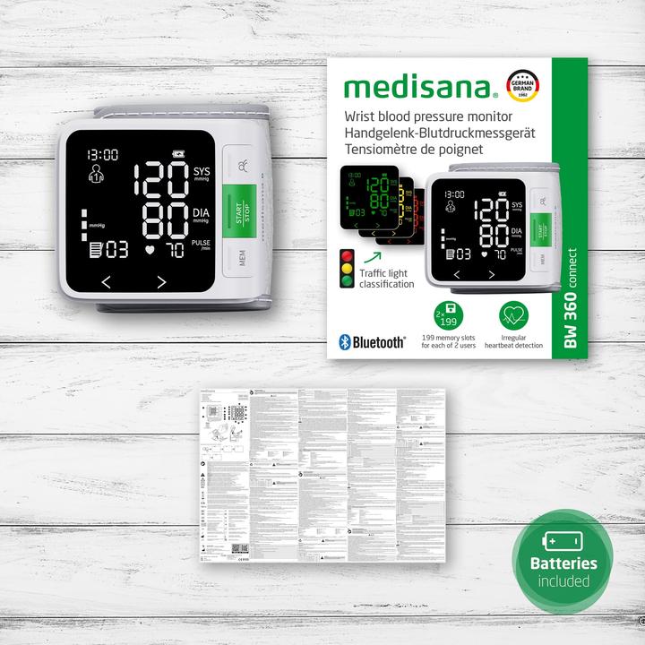 Actual product image Medisana BW 345 Blutdruckmessgerät für das Handgelenk