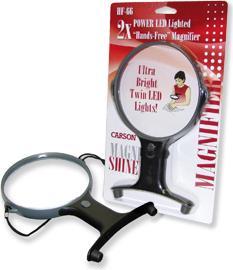 Actual product image Carson Optical HF-66 MagniFree Freehand Magnifier with LED Illumination