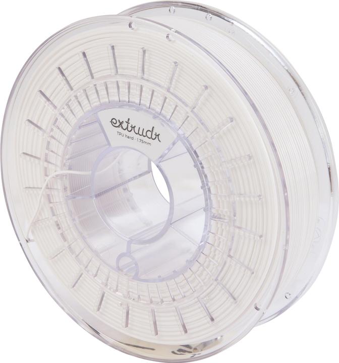 Actual product image Extrudr Flex Hard White 1.75 mm 750 g (TPU, 1.75 mm, 750 g)