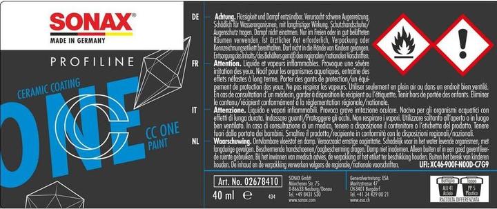 Immagine prodotto Sonax PROFILINE CeramicCoating CC One, 40 ml (40 ml)