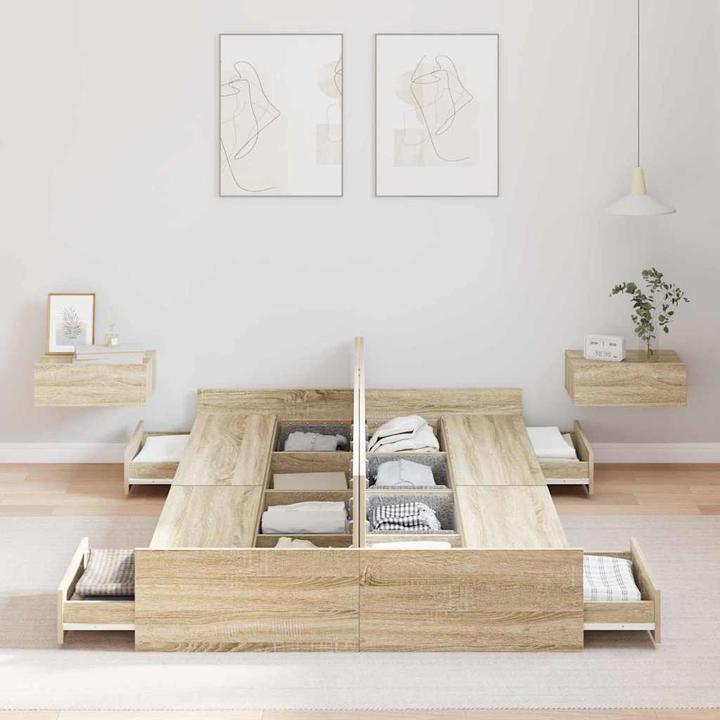 Actual product image vidaXL Moderner Bettrahmen (120 x 190 cm)