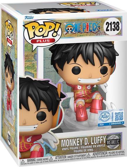 Produktbild Funko POP! Plus One Piece Monkey D. Luffy (Egghead Arc) Métallique Exclusive