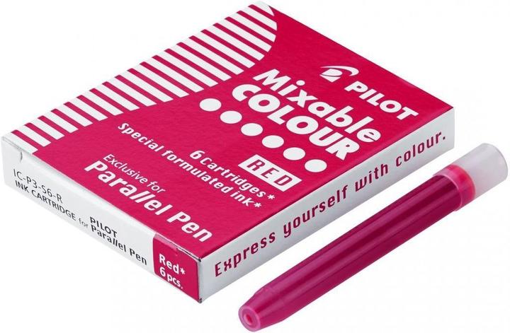 Produktbild Pilot Tintenpatrone Parallel Pen Rot (6 Stück, Rot)