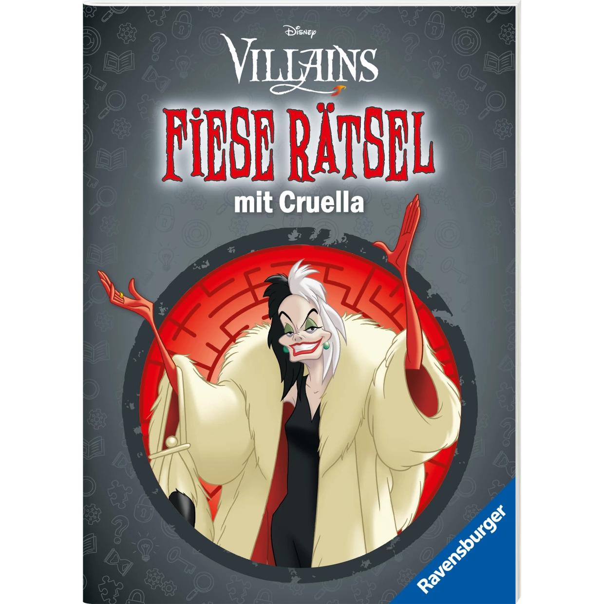 Thumbnail - Disney Villains: Fiese Rätsel mit Cruella, Kinderbücher von Ravensburger