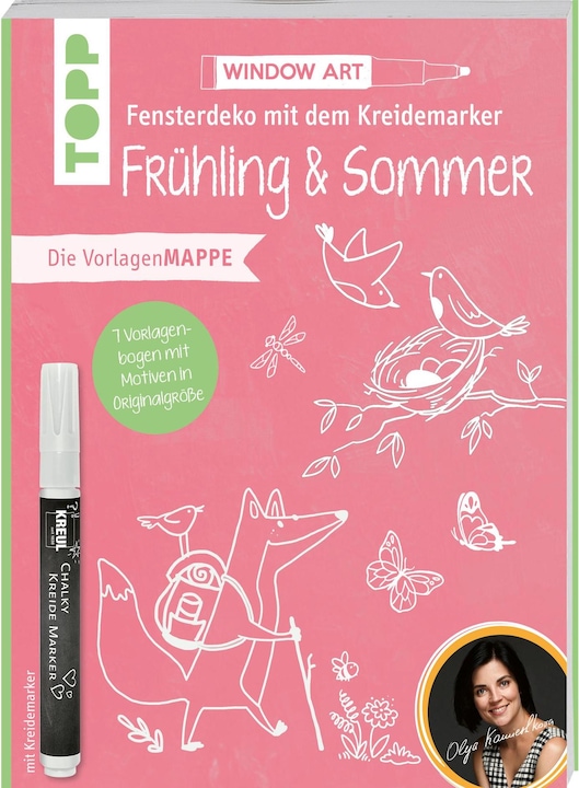 Immagine prodotto Vorlagenmappe Fensterdeko mit dem Kreidemarker - Frühling & Sommer (Tedesco, Olya Kamieshkova, 2023)