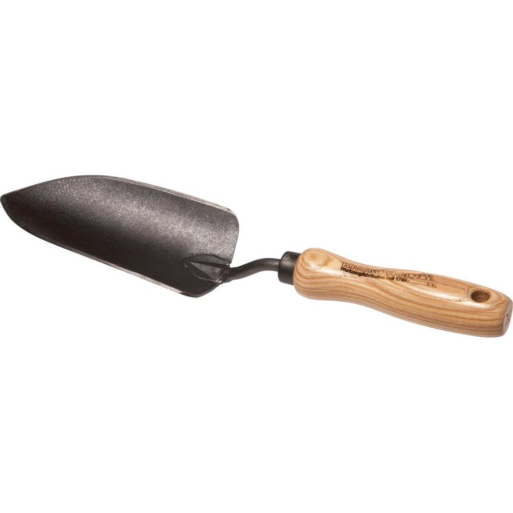 Magni Pflanzenkelle schmal geschmiedet - mit stabilem Eschenholzgriff 14 cm - Krumpholz Gartengerät (204087)