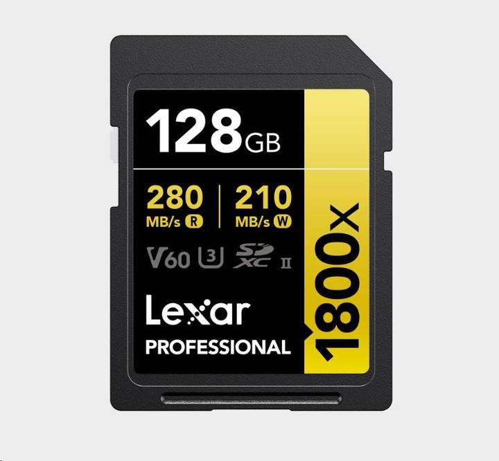 Productafbeelding Lexar Professional 1800x (128 GB, SDXC, U3, UHS-II)