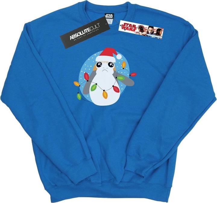 Produktbild Star Wars The Last Jedi Porg Christmas Lights Sweatshirt (5XL)