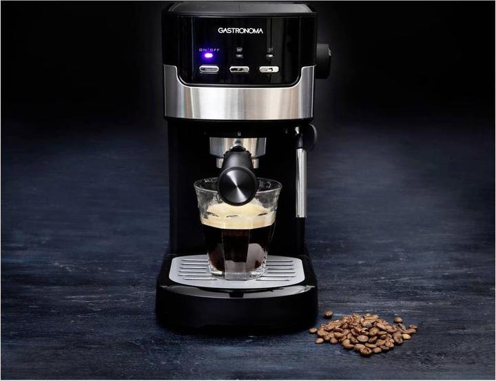 Produktbild Gastronoma -Kolbenmaschine - Espresso -Kaffeemaschine mit gemahlenen Bohnen und Milchfrother - 18110