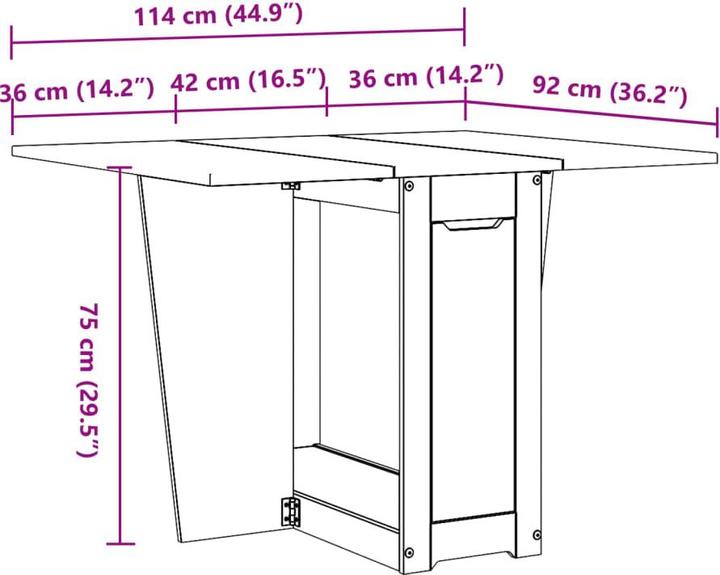 Produktbild vidaXL Esstisch