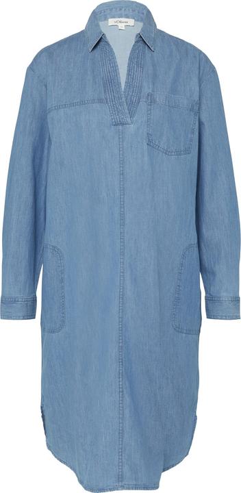Image du produit S.Oliver Kleid Jeanskleid im Relaxed Fit mit Kragen und aufgesetzten Taschen (36)