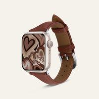 Immagine prodotto Spigen Kajuk Cinturino in pelle per Apple Watch 4/5/6/7/8 / SE 40/41 mm marrone (38 mm, 40 mm, 41 mm, Vera pelle)