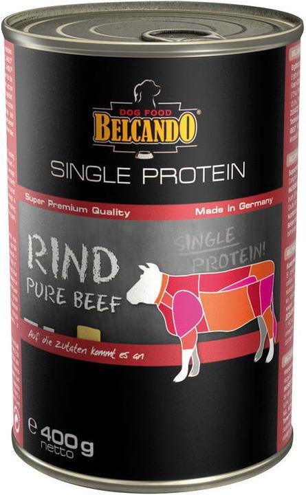 Belcando Rind Nassfutter Sortenrein ohne künstlich Zusätze Dose 400 g (Adult, 6 Stk., 400 g)