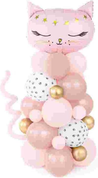 Produktbild Partydeco Ballon-Bouquet Rosa Katze (1 x)