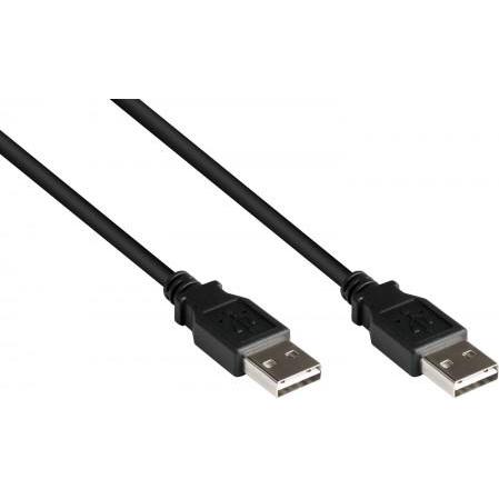 Good Connections Cavo di connessione USB 2.0 High-Speed EASY A plug to A plug, nero, 0.5m,  (0.50 m, USB 2.0), Cavo USB