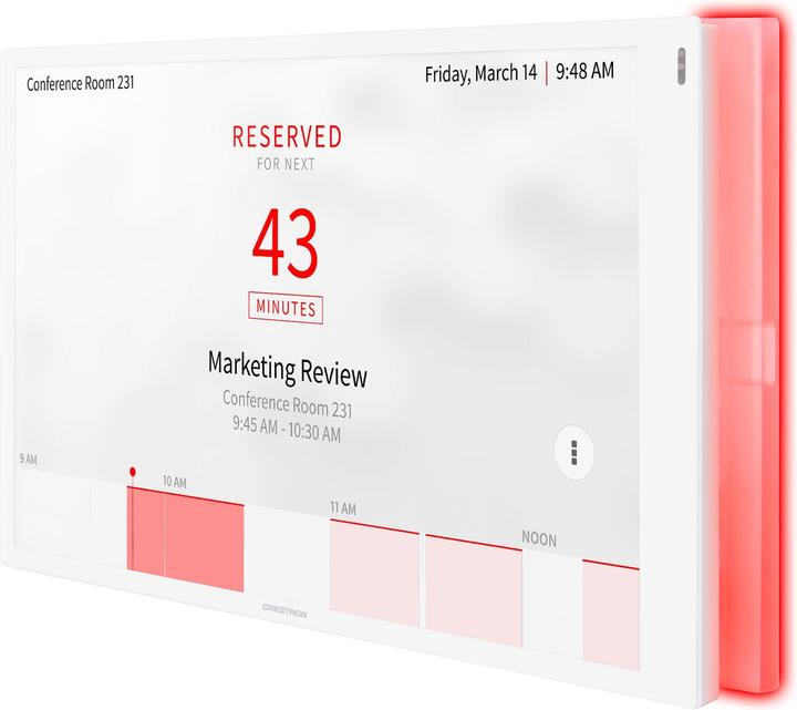Actual product image Crestron Room Scheduling Touch Screen TS
