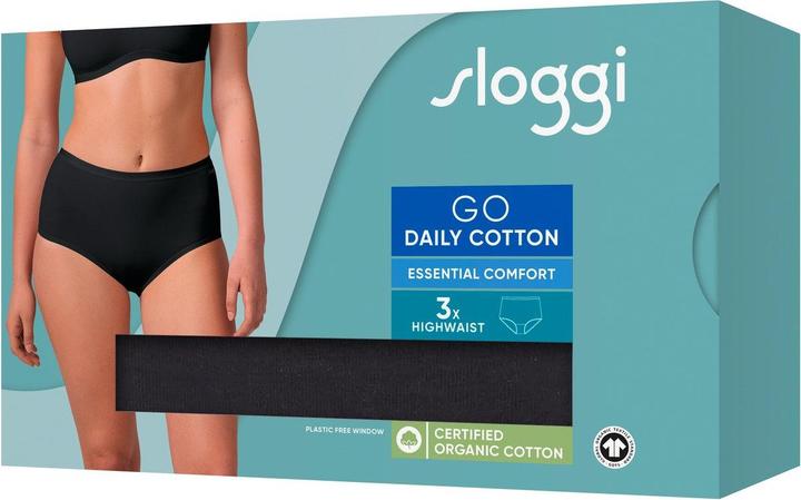 Immagine prodotto Sloggi 3er Pack GO Daily Cotton High Waist Panty (L, confezione da 3)
