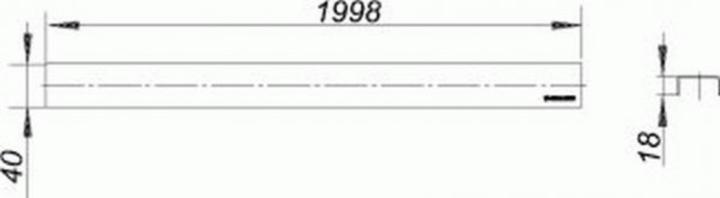 Produktbild Dallmer Abdeckung CeraLine Standard, 524270, 2000mm (2000 mm)